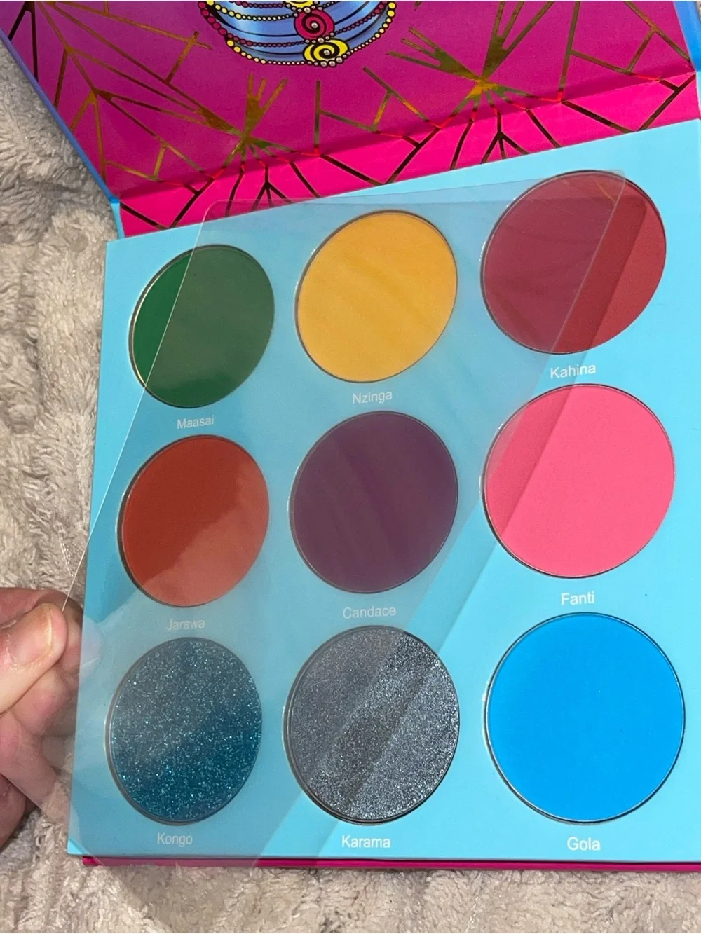 Juvia's Place Warrior III Eyeshadow Palette - Pink, Gold, Blue
